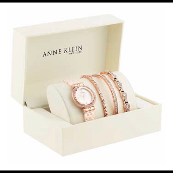 Anne Klein Ceramic Bracelet Watch Set - Picture 5 of 5